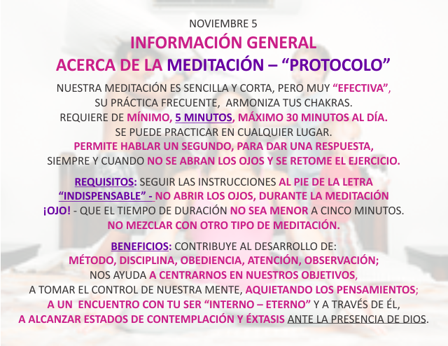 Información general acerca de la meditación - 